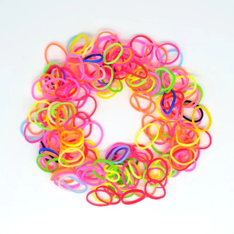 

200x Mix Color Headwear Hair Accessories Hair Rope Rubber Band for Girls Women