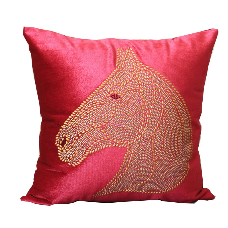 Роскошный модный Бархатный Чехол для подушки наволочка чехол синего серого