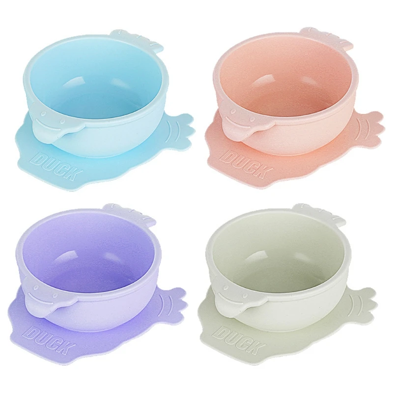 

Набор силиконовых ложек на присоске для детей, нескользящая обучающая посуда для кормления, Детская тарелка, посуда