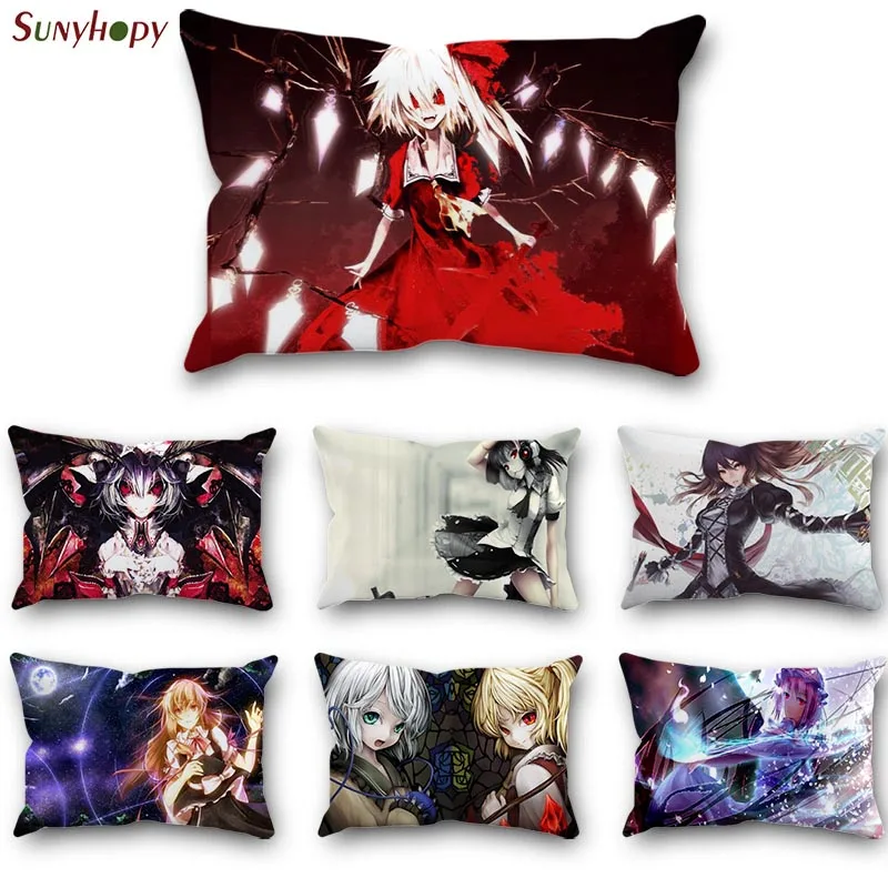 

Популярный Стиль Touhou Custom Цифровая печатная Подушка Cover полиэстеровый чехол для дивана автомобиля домашние наволочки 0804ZLL