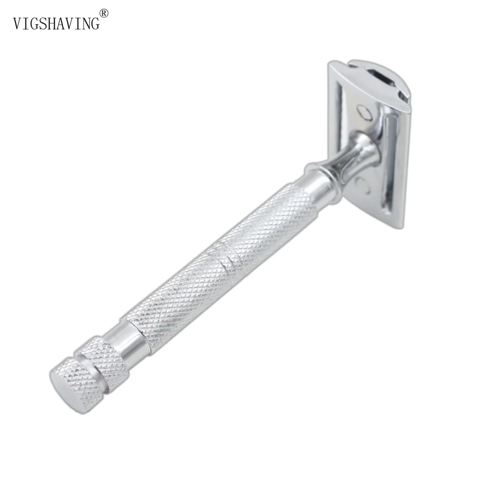 VIGSHAVING горячая Распродажа Нержавеющая сталь Double Edge Безопасность бритвы для Для