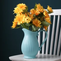 8 inch ceramic decorative pitcher flower vase for flower bouquet best gift for dried floral arrangement home decoration vase