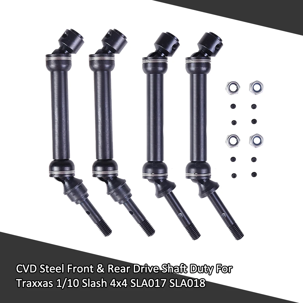 

CVD Steel Front Rear Drive Shaft Assembly Heavy Duty Parts For Traxxas 1/10 Slash 4x4 Stampede SLA017 SLA018