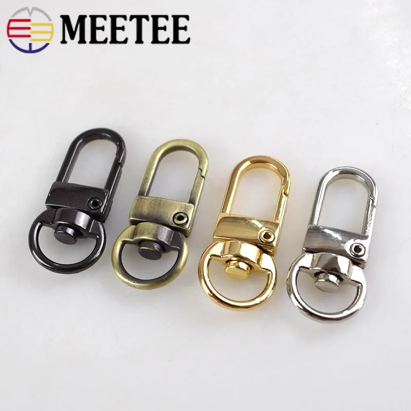 Металлические застежки Meetee 5/10/20 шт. вешалка для цепочек и ключей сумок поворотные