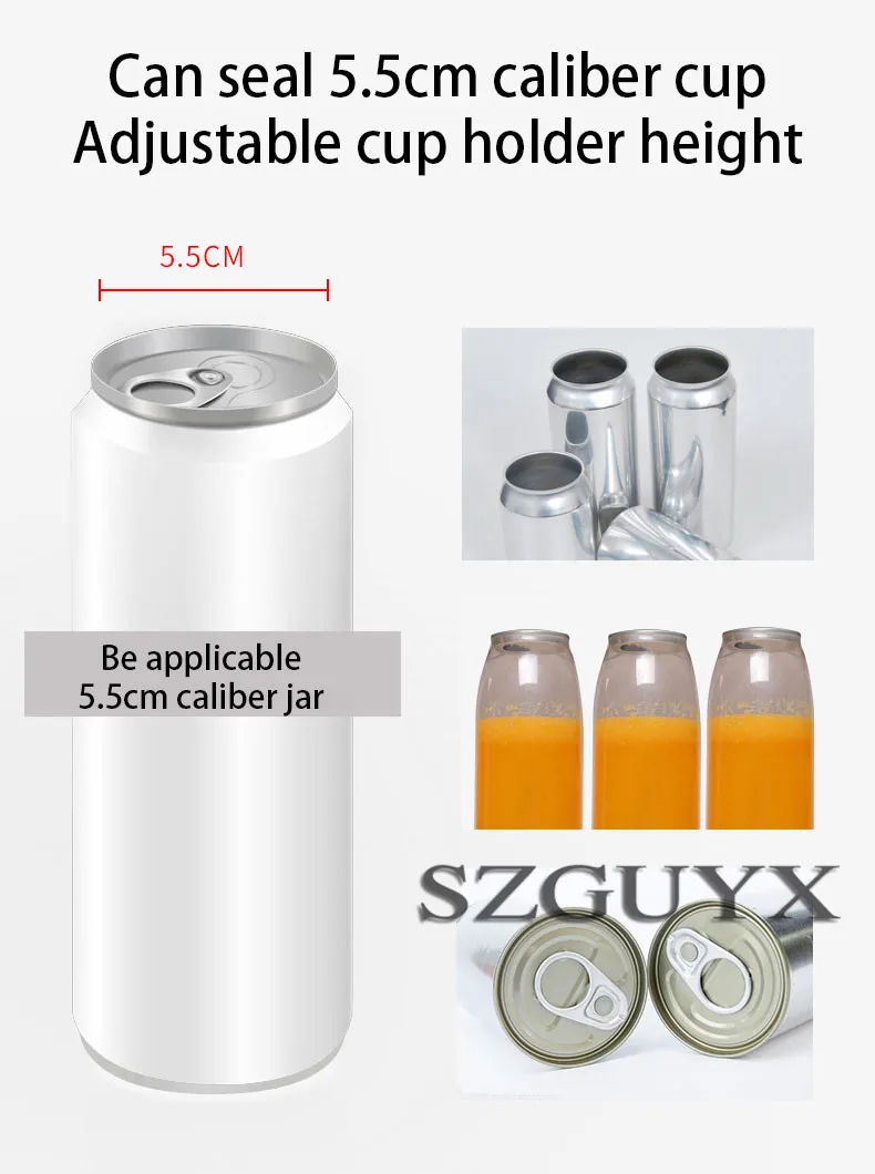 Commercial stainless steel Cans Cup sealing machine Sealer Store drink Intelligent automatic sealing machine
