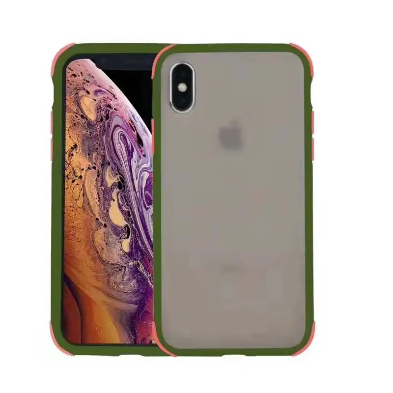 2 в 1 силиконовый чехол для телефона для iphone 11 11pro max 7 7plus 6 6s plus XS MAX XR X Capa простой чехол для iphone 8 чехол