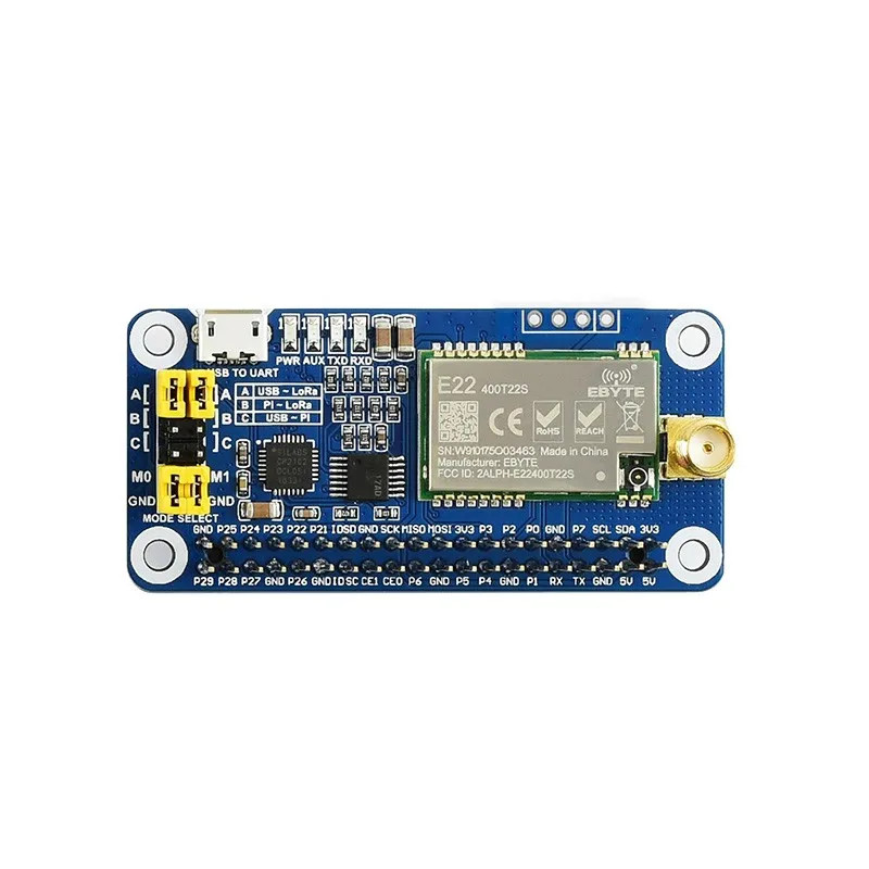 Беспроводной модуль TZT для Raspberry Pi LoRa Board Module SX1268 433M/470m SX1262 868M/915M HAT|Смарт-гаджеты| |