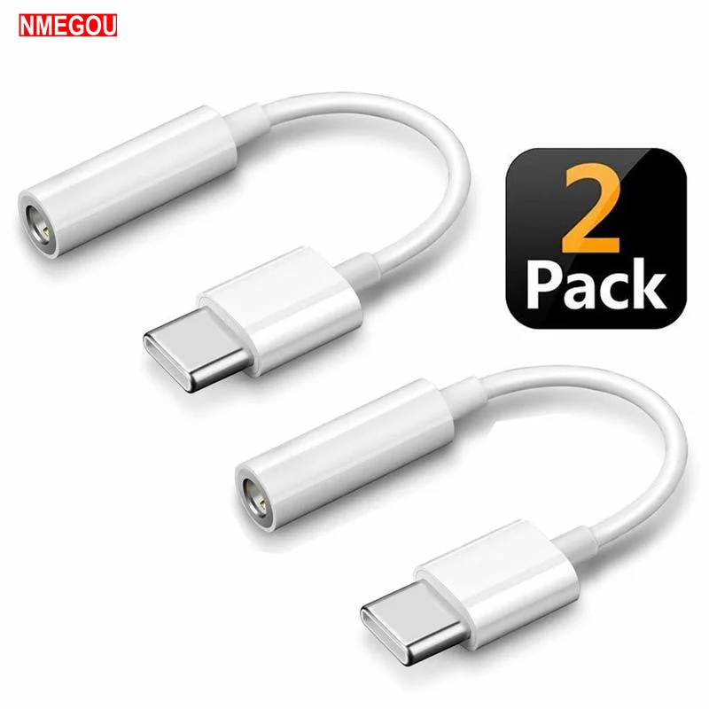 2 шт. usb type C штекер для 3,5 мм разъем для женщин USBC type c до 3,5 наушников аудио Aux кабель адаптер для huawei P20 P30 Pro Oneplus 6t