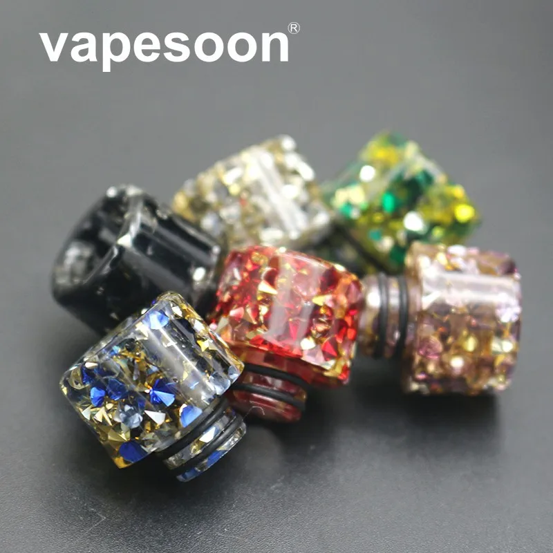 

1/10/20/50pcs Colorful Mushroom Diamonds Shape Resin 510 Drip Tip for e-Cigarette 510 Atomizer Vaporizer Tank RBA RTA RDTA
