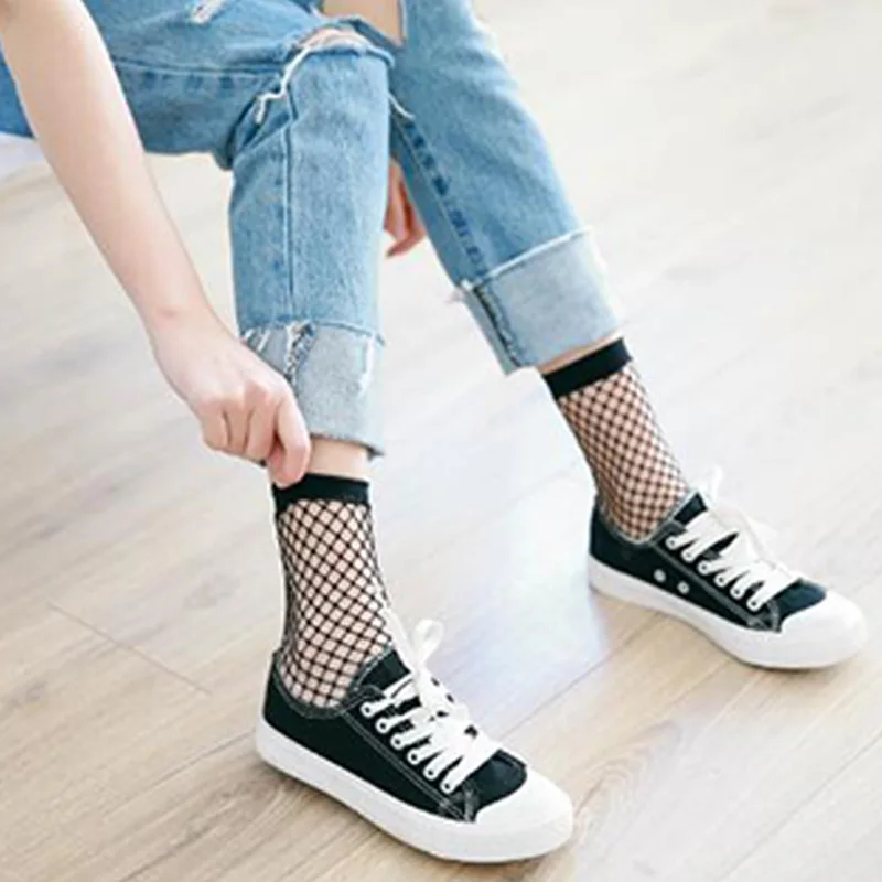 

Cool Summer Breathable Comfortable Fishnet Socks Women Sexy Ladies Mesh Fish Net Socks Discounted Product Harajuku Kawaii Socks