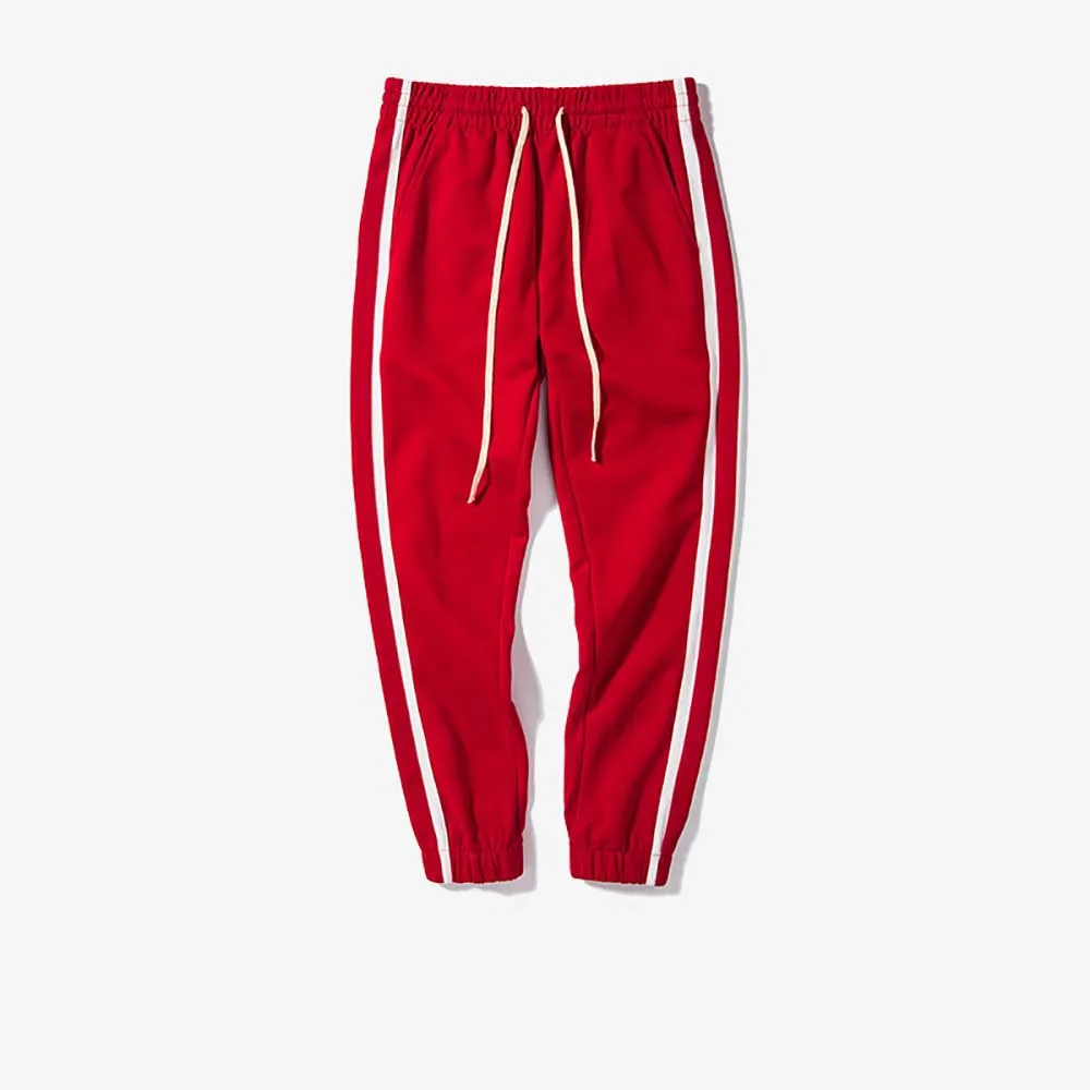 

Trend Vintage Track Pants Men Casual Joggers Pants Boy and Girl Side Stripe Trousers Sportwear Harem Pants Simple Sweatpants