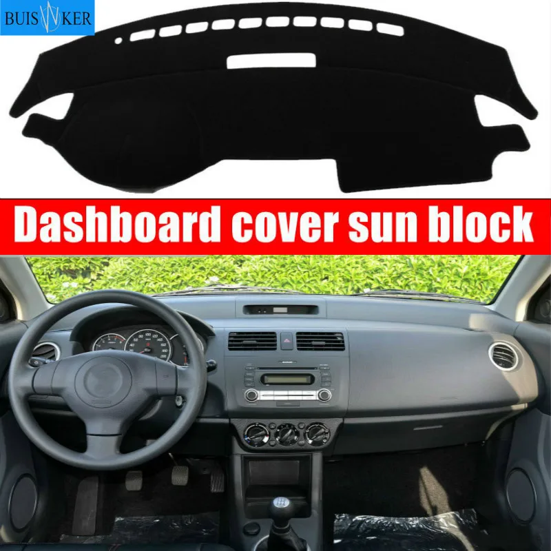 

Car Dashboard Cover Dash Mat Dash Board Pad Carpet Dashmat Anti-UV For Suzuki Swift Sport 2005 2006 2007 2008 2009 2010