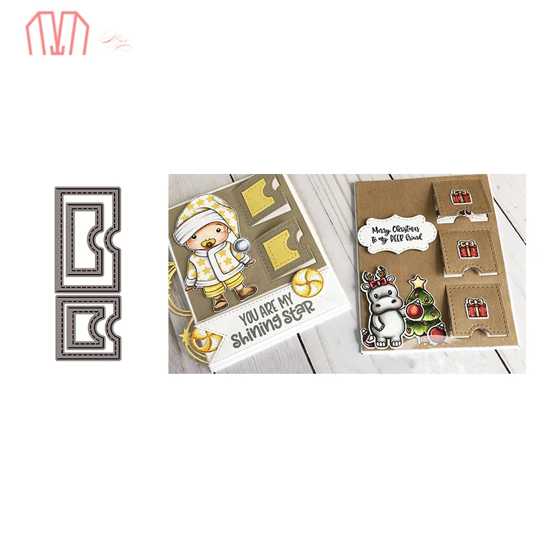 Маи тег коллаж металлические режущие штампы трафареты для DIY скрапбукинга