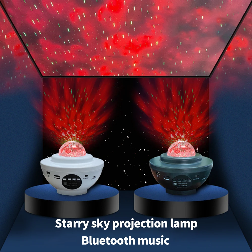 

USB светодиодный Звездный Ночной светильник, музыка, звездная водяная волна, светодиодный проектор, светильник, Bluetooth проектор, проектор со з...