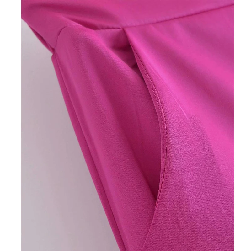 

ZA 2Pcs Casual Blazer Jacket Pants Set 2021 Autumn Solid Suit Silk Bow Coat OL Women Basic Long Sleeve Pockets Outwear