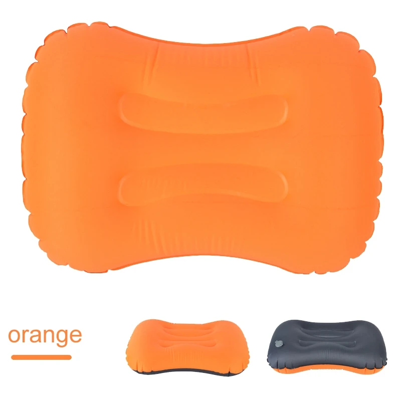 Orange Уличная дорожная ТПУ надувная подушка под поясницу Подушка Сверхлегкая портативная надувная подушка воздушная амортизация для путешествий на открытом воздухе мягкая - Цвет: Orange
