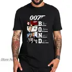 Футболка мужская оверсайз с коротким рукавом, Модный повседневный топ с 3D-принтом фильма Джеймс 007