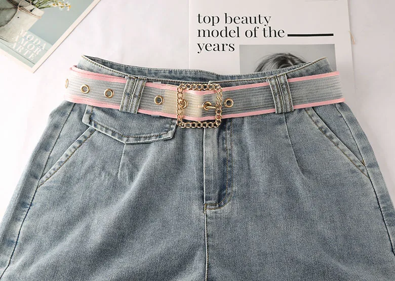 

Deepeel 1pc 3.8*105cm New Women Color Sport Belts Alloy Pin Buckle Decorative Fashion Female Waist Corset Wide Belt with Clothes