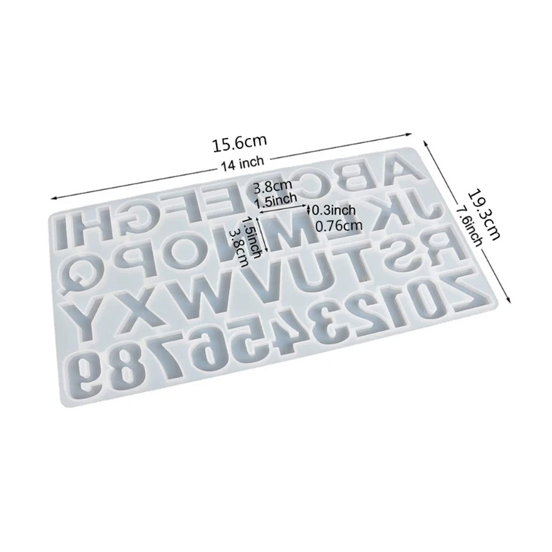 

1 Set Crystal Epoxy Resin Mold Alphabet Letter Number Pendants Casting Silicone Mould DIY Crafts Jewelry Keychain Making Tools