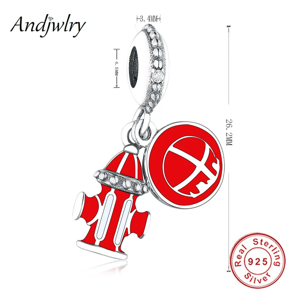 

Fit Original Pandora Charms Bracelet 925 Sterling silver Fire Hydrant Pendant Dangle Beads DIY Jewelry Berloque 925 Silver