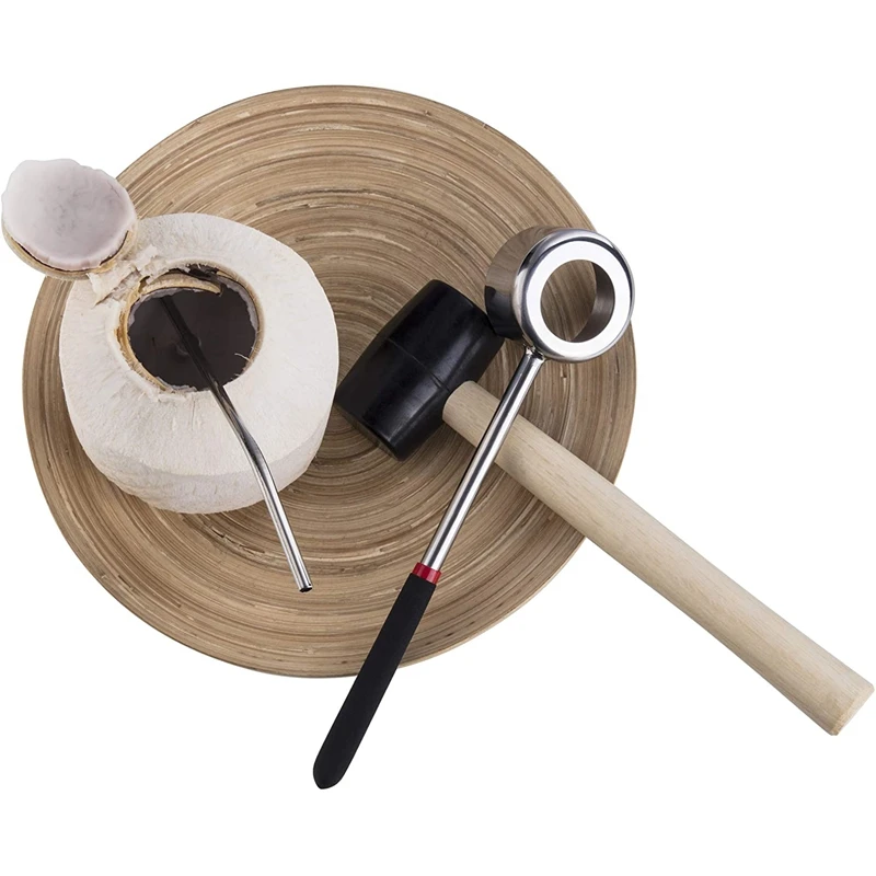 Открывалка для кокоса инструменты с молотком супер Безопасный и легко открыть