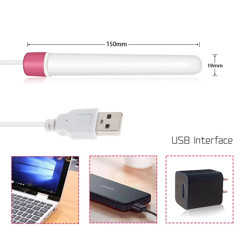 USB нагревательный стержень умный термостат влагалище нагреватель для мужской