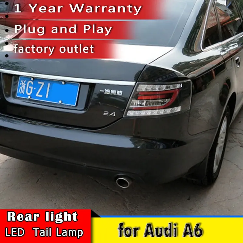 Новый автомобильный Стайлинг для Audi A6 задние фонари светодиодные 2005 2008 фары DRL