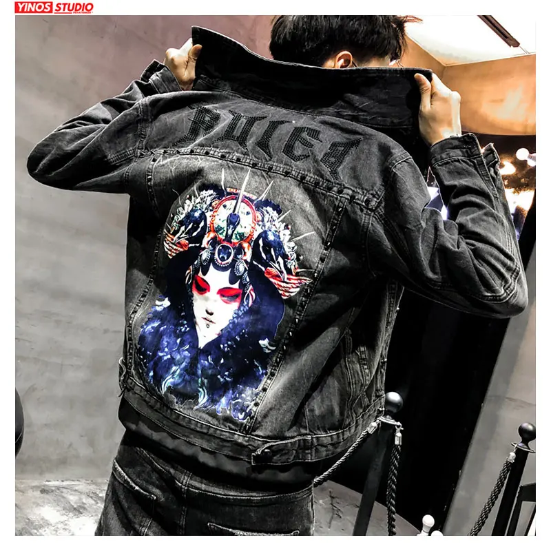 Прямая поставка осенние мужские пальто с карманами уличная джинсовая тонкая