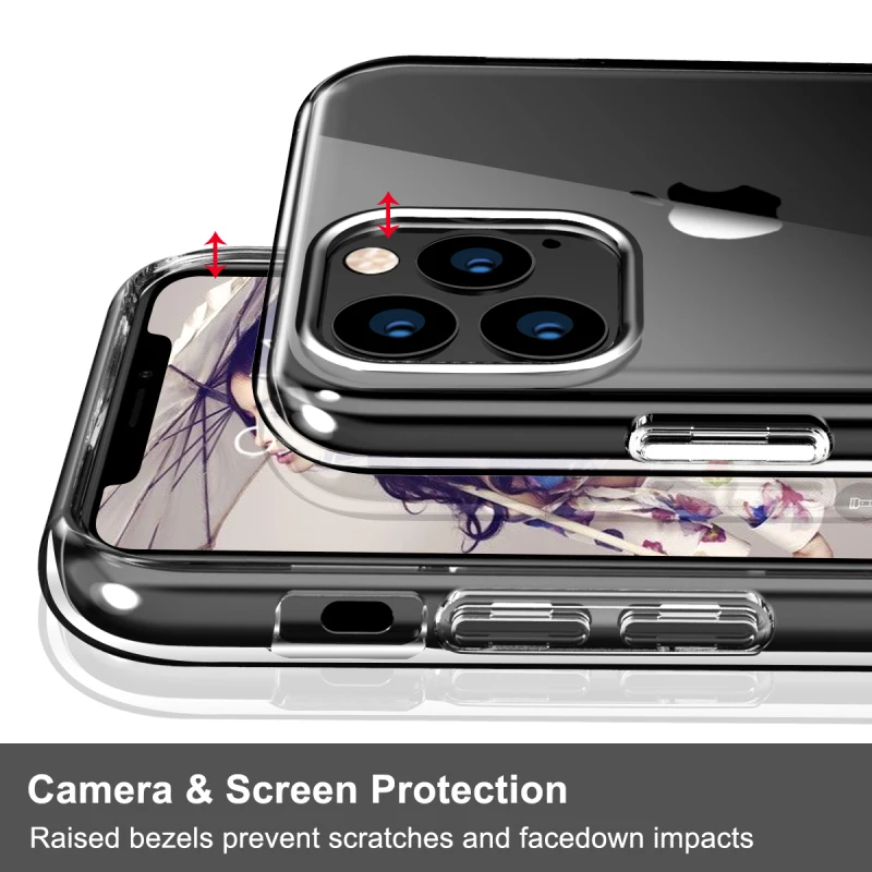 Yokata Clear Phone case for iPhone 11 pro Max Transparent Hard TPU Waterproof iphone capa Coque | Мобильные телефоны и