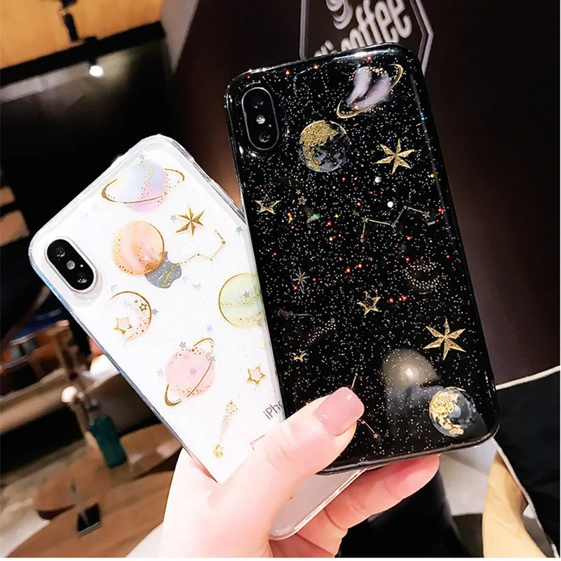 

Case For Huawei P smart 2018 Z Cases Silicon Star Planet Cover Huawei P40 Lite P30 Pro Mate 20 10 30 Nova 5t 5i 3i 3 4 2i Bumper