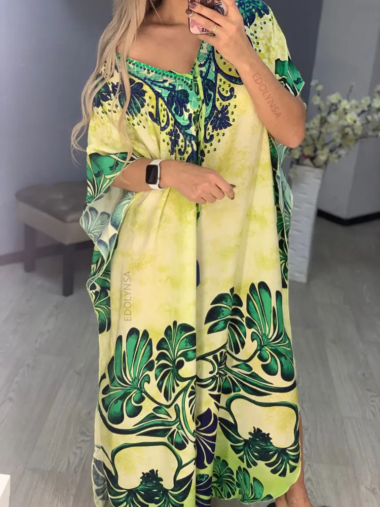 Женское длинное пляжное платье хлопковое парео купальный костюм накидка пляжный