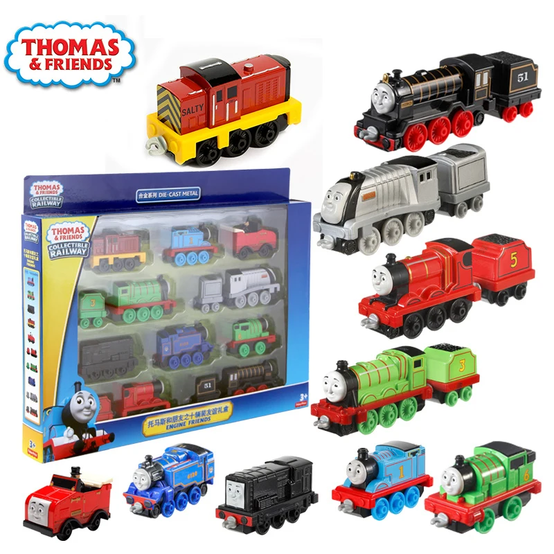 10/trains Original Trains alloy collection trackmaster Train Set For Children Diecast Brinquedos