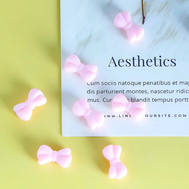 

Нежные акриловые серьги в форме банта в стиле ретро, Искусственные серьги ручной работы, аксессуары для ювелирных изделий, материалы для ожерелья