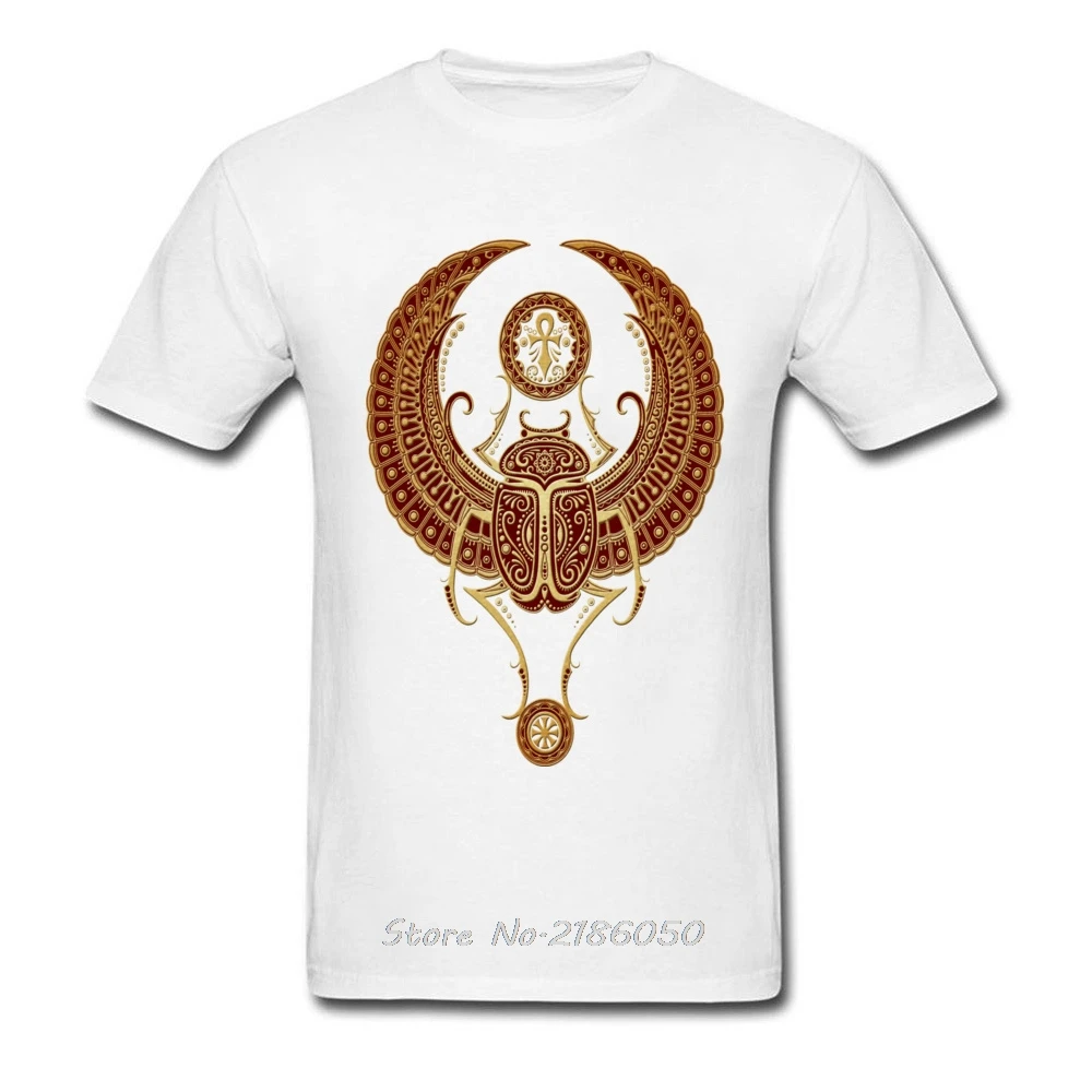 T-shirt 3D T Shirt Men Black Tshirt Red Winged Egyptian Scarab With Ankh Tops &amp Tees Graphic Clothes Cotton Print Harajuku | Мужская