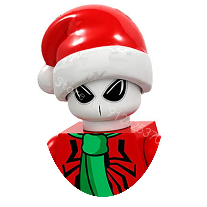 

Merry Christmas Cartridge Building Block Minifigure Fight Captain Hulk Iron Man Cosplay Santa Claus Reindeer Christmas Gifts