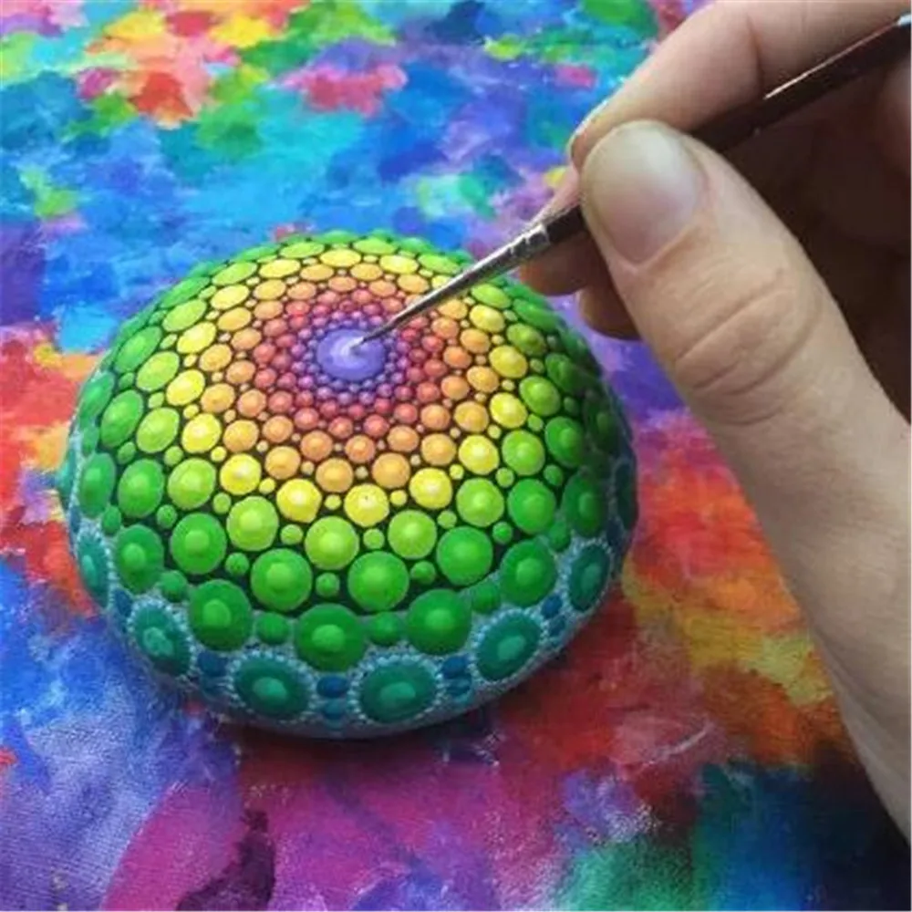 

Polymer Ceramic Tools Mandala Dotting Brush Super Fine Mandala Painting Dotting Arcilla Polimer Seramik Aletleri Clay Tool 4pcs