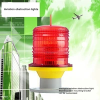 intelligent aviation obstruction light high altitude building roof red flash low intensity signal tower aviation night light
