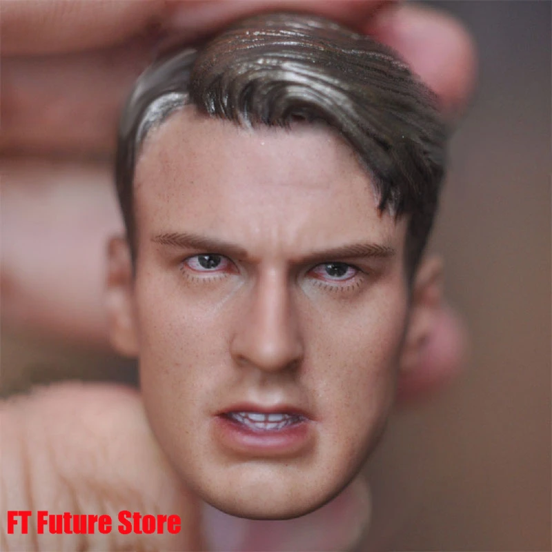 

1/6 Стив Крис Эванс Рор голова Лепка резьба модель подходит для 12 дюймов мужской солдат экшн-фигурки тела куклы