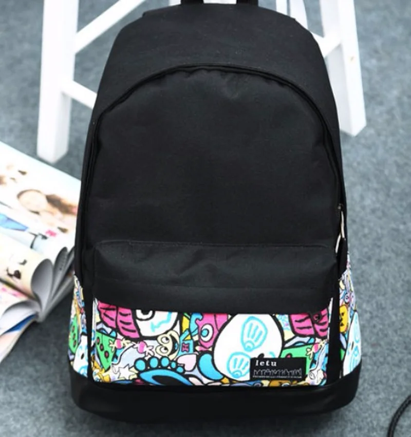 WEIXIER минималистский водонепроницаемый холщовый рюкзак маленький новый женский