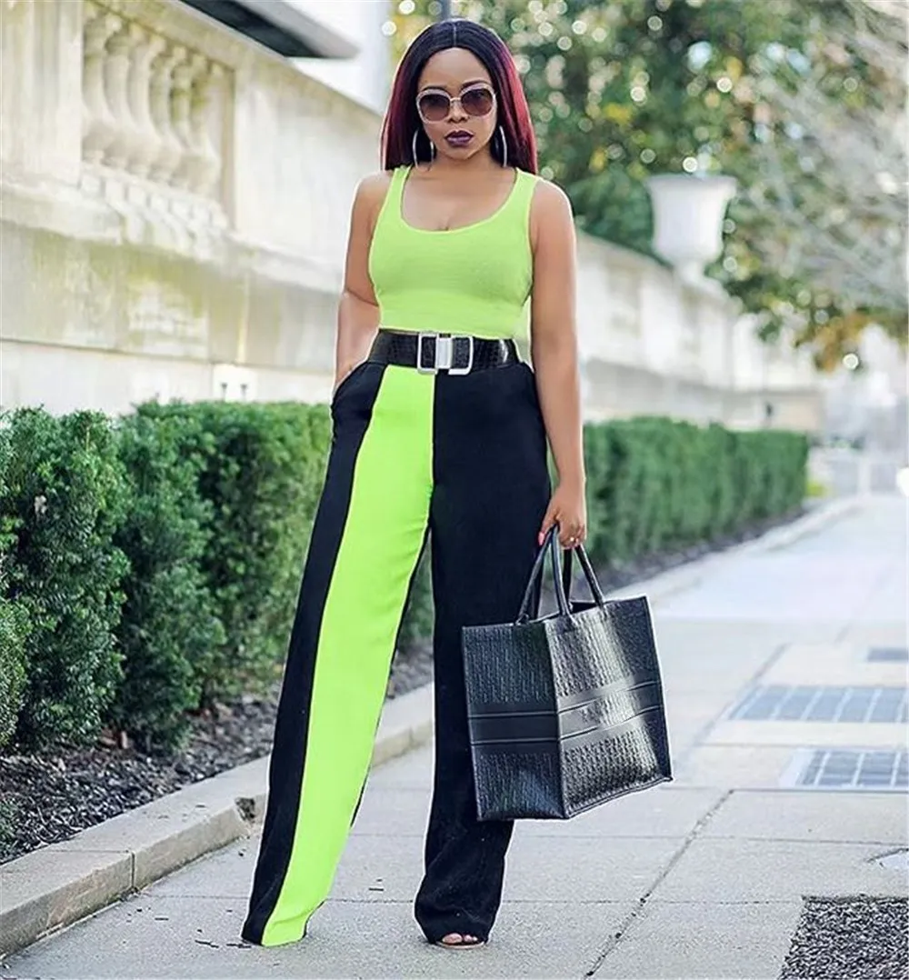 Элегантные босоножки в стиле пэчворк прямые брюки Для женщин уличная