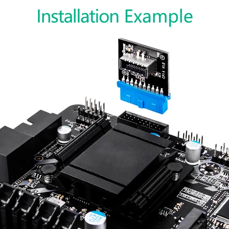 

Type C USB3.1 Front Panel Socket USB 3.0 19 Pin to TYPE-E 20Pin Header Extension