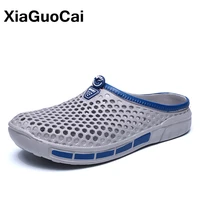 2021 summer mens slippers clogs garden shoes breathable male sandals slip on plus size man beach shoes flip flops lightweight