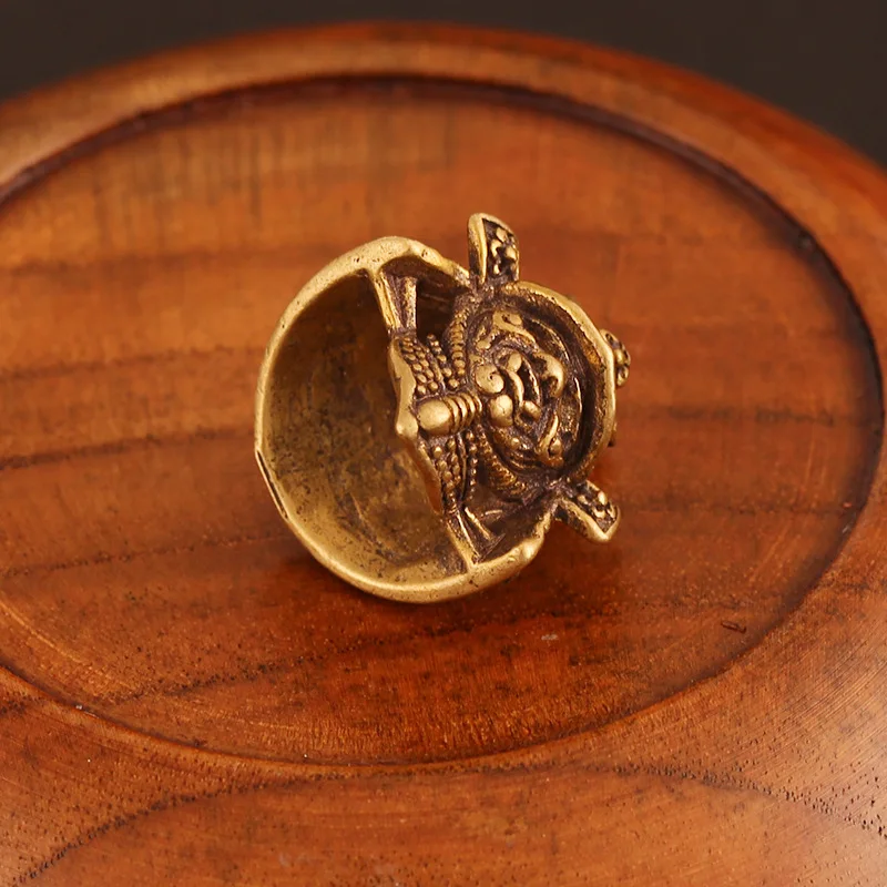 Retro Brass Japanese Samurai Helmet Mask Key Chain Pendant Copper Lanyard Multifunction Keyring Necklace DIY Accessories | Украшения и