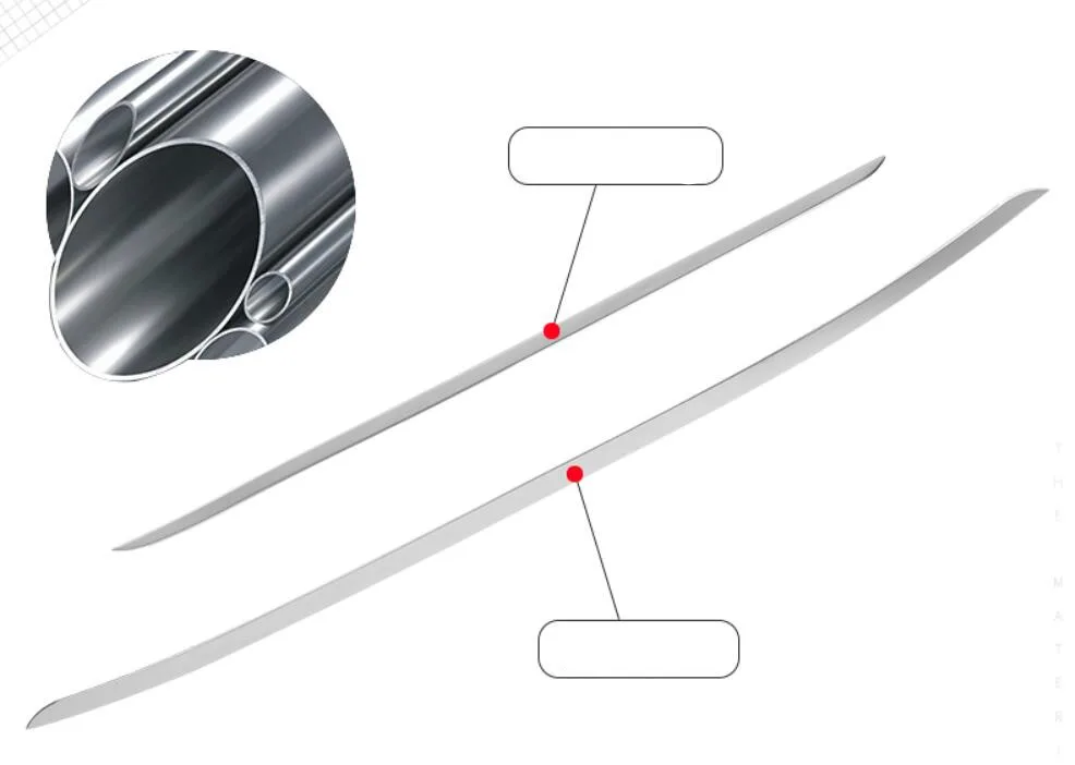 Автомобильная рамка для задней двери из нержавеющей стали нижняя пластина