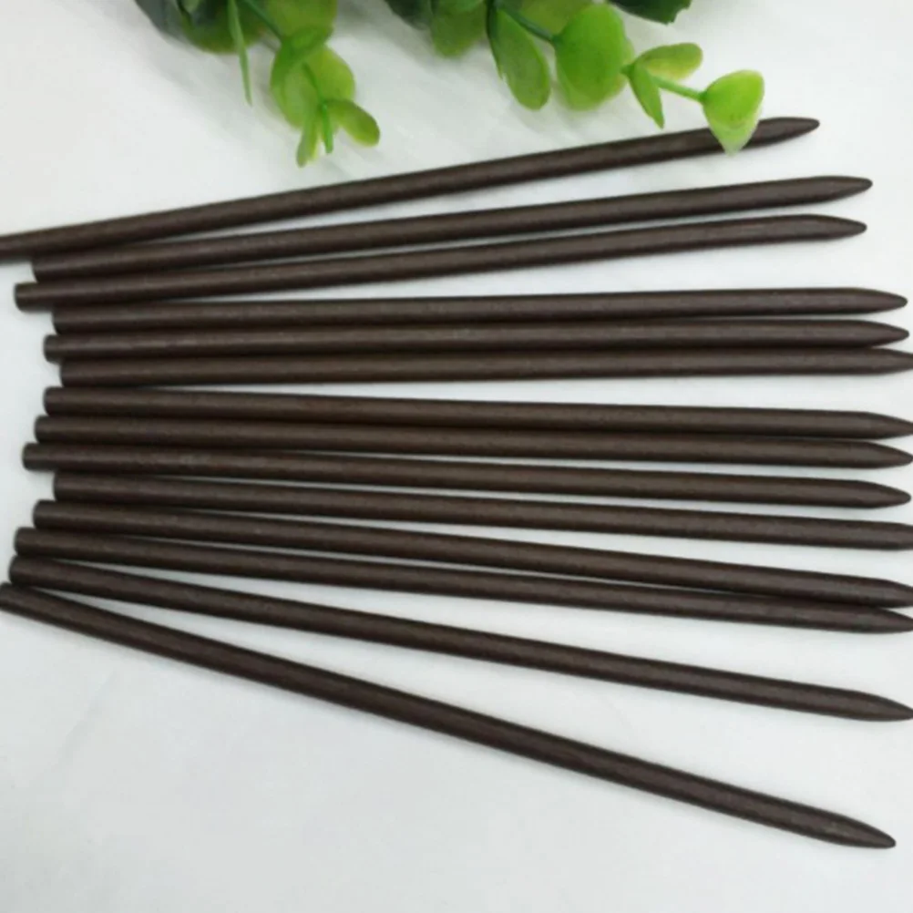 Деревянные шпильки для волос 5 шт./компл. прямые заостренные натуральные палочки