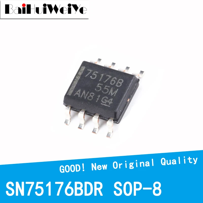 

20PCS/LOT SN75176BDR SN75176B SN75176 75176BDR 75176 SMD SOP-8 SMD SOP8 New Original Good Quality Chipset