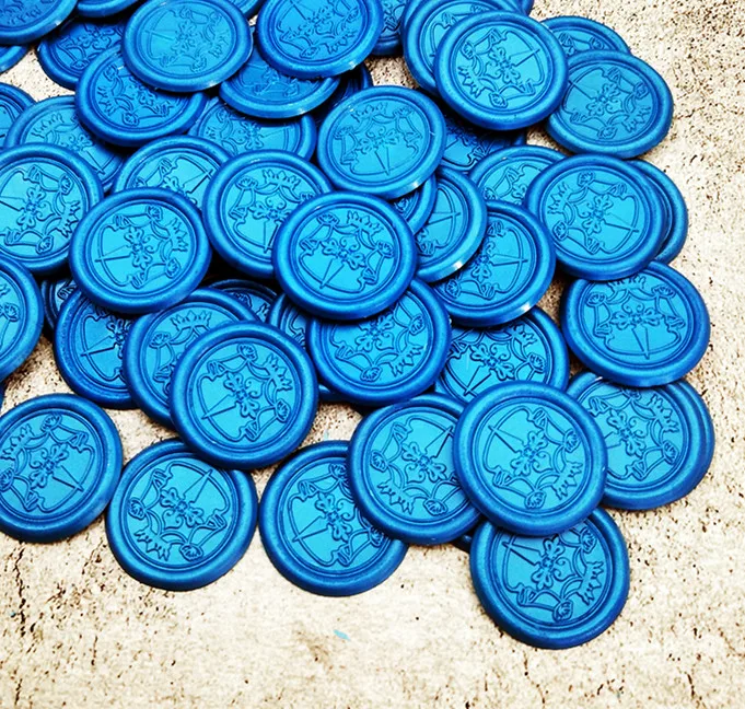 Индивидуальный логотип с датой самоклеящиеся восковые печати наклейки