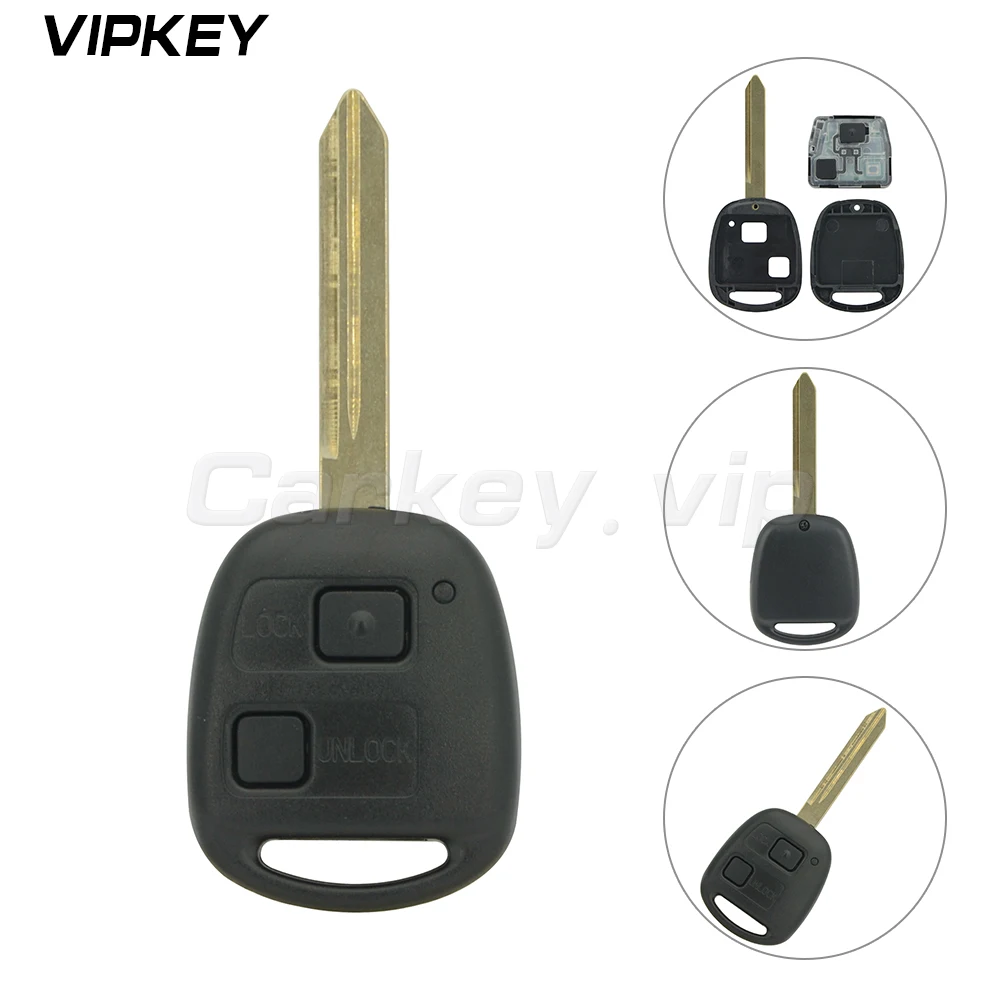 

Denso(not Valeo) Remotekey 2 button 434mhz with 4D70 chip TOY47 blade for Toyota Yaris avensis 2004 2005 2006 2007 2008 2009