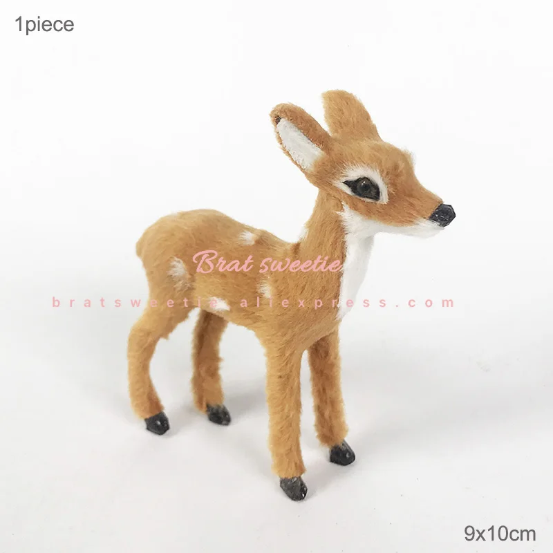 mini deer Белое золото зеленое сизалевое волокно Мини Рождественская елка Снежный Мороз сосновая елка модель игрушки DIY ремесло настольное украшение рождественские украшения - Цвет: mini deer