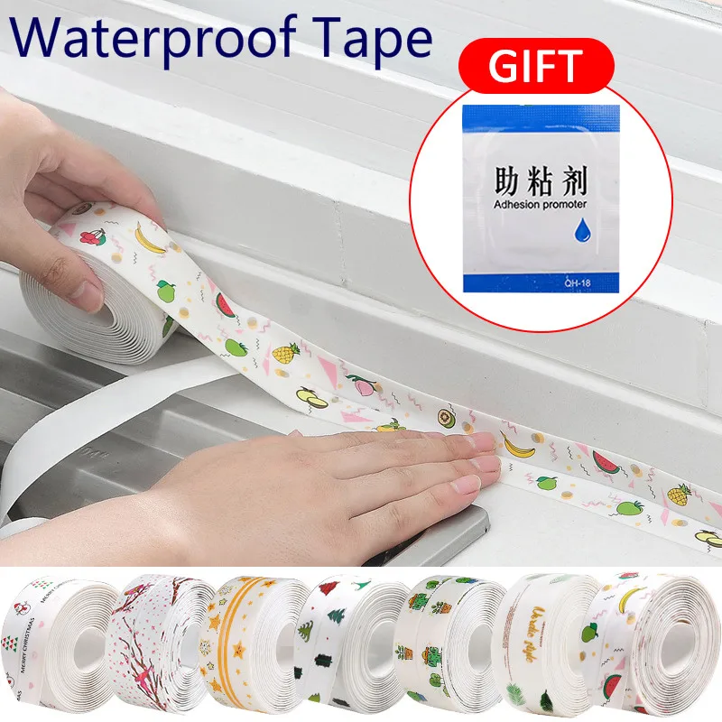 Герметичная лента для ванной 3 2 м герметичная самоклеящаяся белая пленка из ПВХ